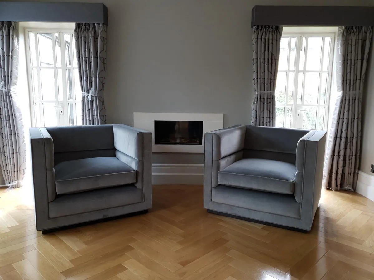 Bespoke armchair with custom detailing